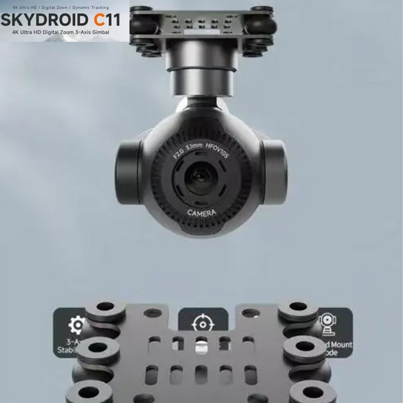 Drone Camera Waterproof - 스카이드로이드 C11 4K 3축 짐벌 카메라,