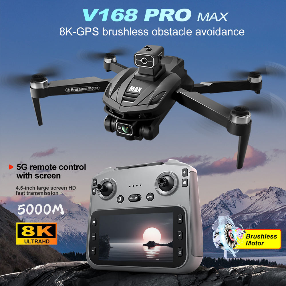 Drone Camera Lens - V168 PRO Max GPS 드론 8K