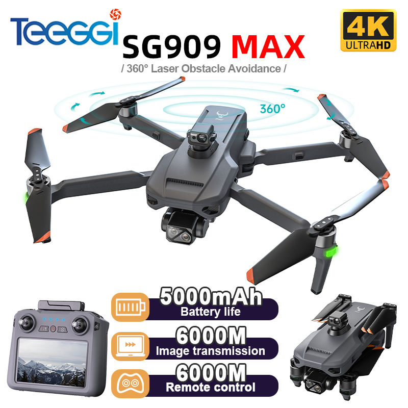 Drone Camera With Gimbal - Teeggi SG909 MAX GPS 드론(4K 카메라