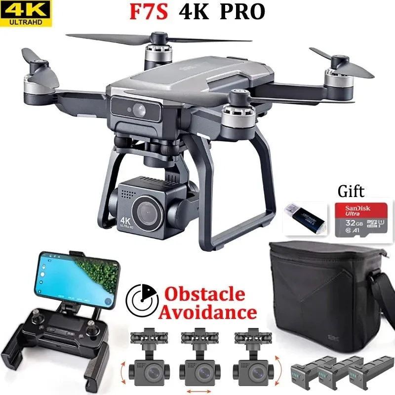 Drone Camera Hd - SJRC F7s 4K 프로 드론, 장애물