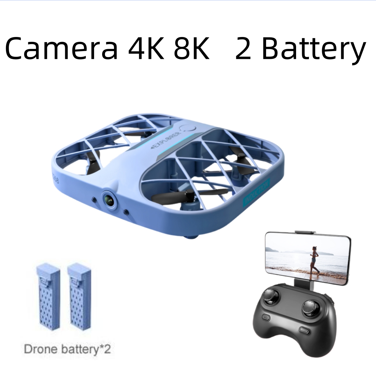 Drone Camera Lens - JJRC H107 FPV RC 드론(배터리 2개
