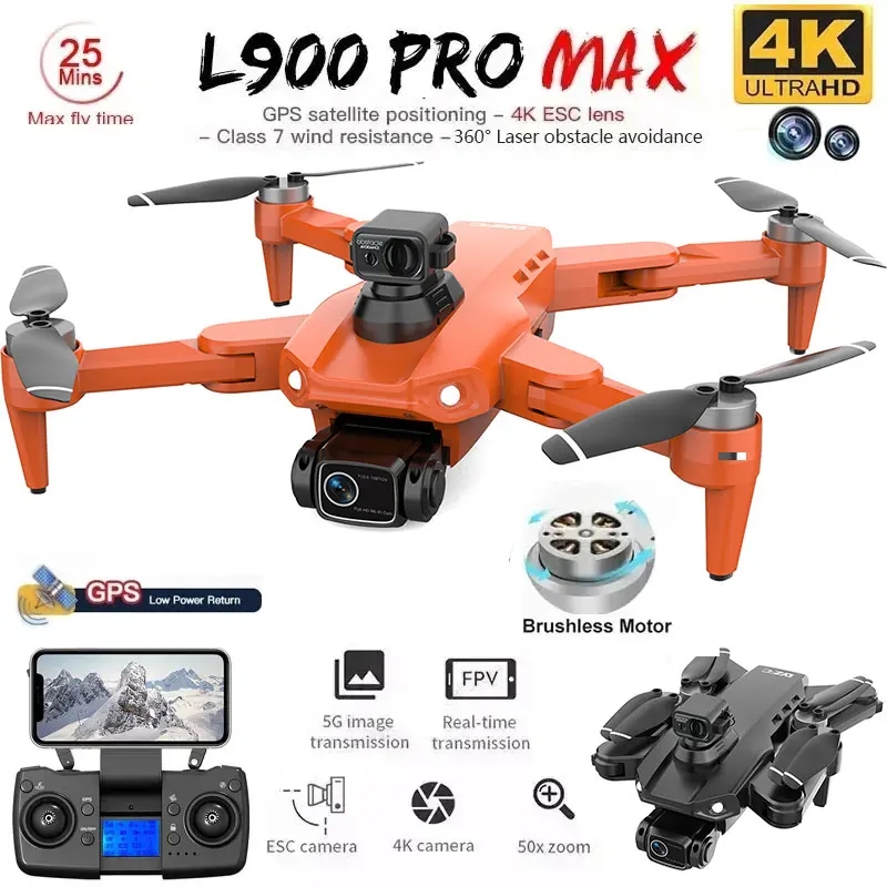 L900 Pro MAX GPS 드론 4K 전문 HD 듀 - Drone Camera Professional 리뷰 및 가격