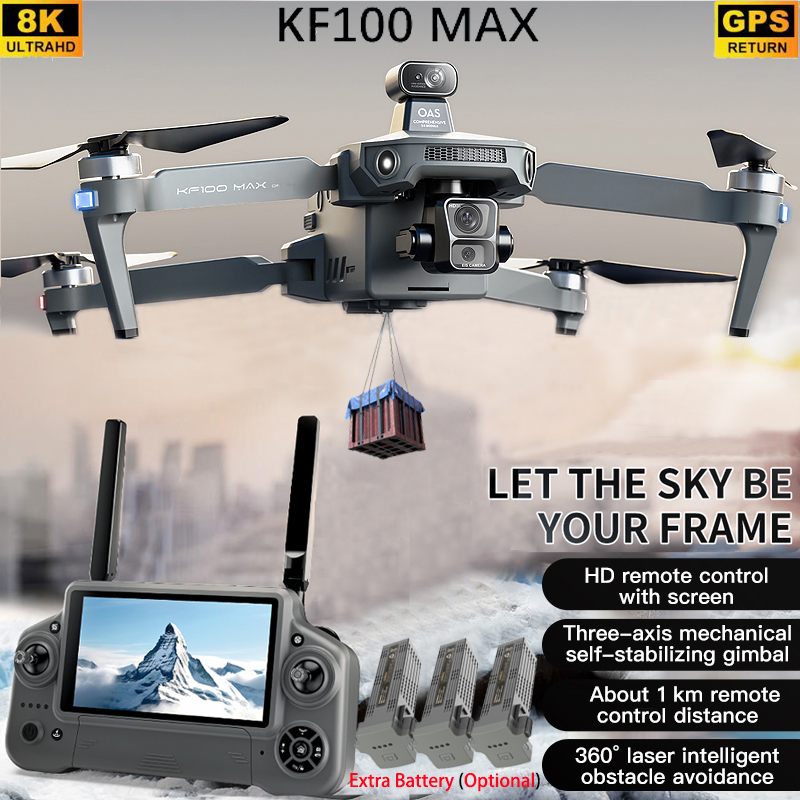 KF100 MAX GPS 드론 4K 카메라 3축 짐벌  - Drone Camera With Gimbal 리뷰 및 가격